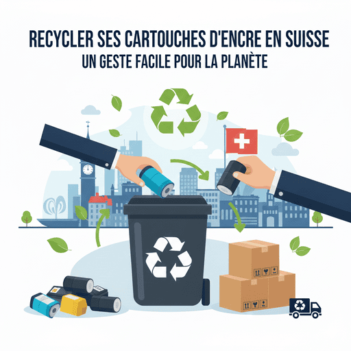 Comment recycler ses cartouches d’encre vides en suisse